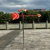 Veleta reflectante luminosa de acero inoxidable exterior giratoria para techo manga de viento metálica estándar seguridad industrial inspección de fábrica