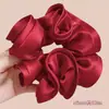 Scrunchie com vibe feminina, elástico de cabelo coreano fofo, acessório de cabelo estilo preguiçoso oversized, faixa de cabelo para coque