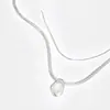 Meimei "Flutuante Aquático" Único Luxo Leve Simples Nicho Corrente de Osso de Cobra Colar Novo Estilo Chinês Estilo Frio Corrente de Clavícula