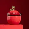 Juego de té de viaje festivo traje portátil pequeño burbuja seca al aire libre Kung Fu Taza Express de lujo ligero de alta gama una tetera tres tazas
