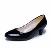 Zapatos Profesionales para Mujer con Tacón de 5 cm Piel Suave Cómodos Zapatos de Trabajo Hotel Entrevista Viajes Diarios Zapatos de Salón de Tacón Alto Boca Baja