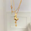 Cadena para Clavícula Moneda Antigua Fasha Moneda de Cobre Dorado Zodiaco Antiguo Caballo Collar con Colgante Chapado en Oro Joyería de Riqueza para Mujeres