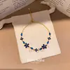 Liu Fang Liu Can Flor de Zircônia Gota d'Água Pulseira Ajustável Pulseira de Luxo Leve Toque de Alto Padrão Pulseira Exquisita Versátil Feminina