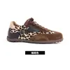 Tênis de treino alemão Shougu extremamente estiloso e confortável com estampa de leopardo para mulheres, novo estilo vintage de nicho old money 2026, sapatos casuais versáteis