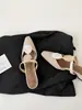 Sandalias de Punta Cerrada Estilo Sencillo para Mujer, Mules de Verano con Tacón Grueso y Punta Cuadrada, Mules de Moda para el Trabajo, Sandalias de Moda