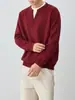 Suéter para Hombre Mo Mai Ke Alta Inteligencia Estilo Bloque de Color Cuello Otoño 2026 Nuevo Estilo Falso Dos Piezas Tejido para Hombre 22343.