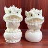 Talla de Fruta Marfil Zodiaco Cerdo Oveja Conejo Tigre Rinoceronte Zorro de Nueve Colas Tres Ovejas Kaitai Muebles para el Hogar Decoración de Escritorio Decoración de Coche