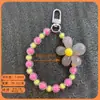 Colgante de Girasol Colorido, Accesorio Pequeño, Llavero Ligero con Cuentas, Cadena para Colgante de Funda de Auriculares, Funda de Teléfono