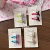 Grampo Lateral Elegante Estilo Laço para Menina Coreana Grampo para Franja Doce Quebra-cabeça Grampo Lateral Grampo BB Coração de Menina Acessórios de Cabelo Versáteis