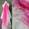 Accesorio de Hilo de Cristal Color Café Dorado Malla de Luz de Agua Alta Densidad Organza Dura Hecho a Mano DIY Arreglo Tejido de Diseñador