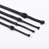 Suministro puntual de fábrica 1 mm-5 mm color negro Cuerda de cera coreana Hilo de cera Accesorios DIY Cordón para joyería Cuerda de cera