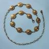 Cadena de cintura transfronteriza europea y americana, cinturón fino para mujer, vestido sencillo que combina con todo, cadena de hierro decorativa de estilo étnico retro, decoración de cintura de moda