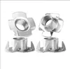 Tuerca para Muebles Tuerca de Cuatro Garras Tuerca de Garra Tuerca de Cuatro Garras Tuerca de Incrustación para Panel de Madera Tuerca para Altavoz M4M5-M10