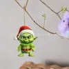 Colgante de Cochecito de Bebé de Dibujos Animados Grinch Decoración de Árbol de Navidad Decoración del Hogar Nuevo Producto Transfronterizo