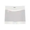 Shorts de Segurança e Roupa Íntima de Seda de Gelo Ultra-Finos de Verão Dois em Um Tamanho Plus Size Sem Costura Cintura Alta Controle de Barriga Boxer Anti-Exposição