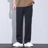 Pantalones de Hombre de Color Sólido de Alta Calidad Primavera y Verano Nuevo Lyocell Tiansi Todo Combinable Delgados Casuales Rectos de Pierna Ancha para Hombre