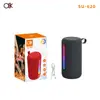 Novo Modelo de Comércio Exterior Transfronteiriço Caixa de Som Bluetooth Su-620 com Alto-falantes Duplos e Subwoofer, Sistema de Áudio RGB Portátil para Exterior