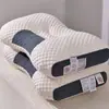 Novo Travesseiro de Massagem com Proteção para o Pescoço de Algodão Tricotado Não Desaba Travesseiro de Dormir para Casa Hotel Dormitório Travesseiro Individual Duplo Núcleo de Travesseiro Venda por Atacado
