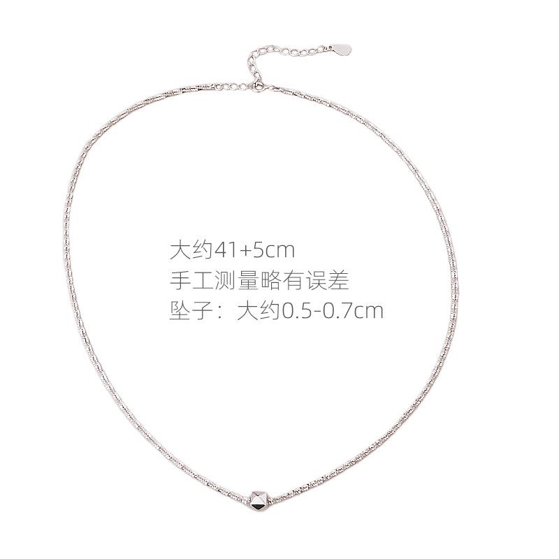 PL600728满天星几何方块项链
