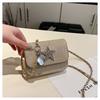 Bolso de Cadena de Diamantes Cinco Estrellas de Alta Gama para Mujer 2025 Verano Nueva Moda Estilo Pequeño Fragante Bandolera de Hombro Único Bolso Cuadrado Pequeño