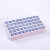 Dados simples de puntos rojos y azules, ajedrez de ocio y accesorios para fiestas de cartas, redondeados de seis caras, puntos, familia, mahjong, criba, Grano al por mayor