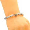 Amazon Nuevo 100 Idiomas Te Amo Pulsera de Piedra Natural Ojo de Tigre Pulsera Tejida a Mano para Pareja