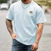 Jaqueta Masculina Casual Jacquard de Malha Manga Curta Tamanho Grande Novo Verão 2025
