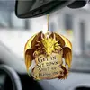 Amante del Dragón Rojo y el Dragón Calavera Regalo para Amante de las Calaveras Decoración Colgante para Coche Colgante para Espejo Retrovisor Accesorios
