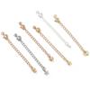 Cadena de extensión para collar y pulsera con cierre de hebilla de langosta de oro de 14/18 quilates que conserva el color, accesorios de joyería hechos a mano.