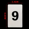 Cartões de Número Placas de Número Universais de Plástico Cartões de Código Numerados com Furos Ferramenta de Aprendizagem de Classificação Sequencial Cartões de Contagem