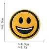 Pegatinas de Tela con Expresiones de Emoji Accesorios para Ropa Calcomanías Decorativas Parches Divertidos Serie de Insignias Redondas Lindas de Smiley