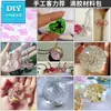 Bolsa de Materiales Hechos a Mano con Gota de Cristal DIY Traje para Principiantes Colgante Yupei Hoja Termorretráctil Mesa Material para Gota de Pegamento