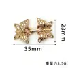Fivela de Metal Botões Superiores Retrô Estilo Étnico Fecho Decorativo para Roupa Traje Tang Cheongsam Hanfu Botão de Pressão de Liga