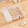 Caixa de Armazenamento de Macarrão Retangular Plástico Geladeira Cozinha Caixa Selada de Grau Alimentício Caixa Conservadora de Frescor com Tampa Caixa de Armazenamento de Grãos