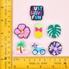 Serie de Verano Bolígrafo de Dibujos Animados con Cuentas DIY Adhesivo Suave Removible Doble Cara Cuentas Enfocadas Accesorios de Cuentas Sueltas En stock Venta al por Mayor