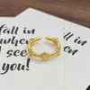 Anel Minimalista Vintage Liso Estreito Francês Retrô Escovado Geométrico Irregular Personalidade Anel para Mulheres