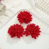 Flor de tecido artificial DIY acessórios de cabelo acessórios para cocar corsage semiacabado flor para sapato acessórios de vestuário flor para chapéu atacado