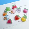 Accesorios de resina de fruta de uva transparente de simulación de dibujos animados pegamento de crema funda de teléfono diy accesorios para el cabello cuerda para el cabello material de belleza