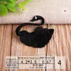 Venta al por mayor de parches bordados para fabricantes Parches bordados por computadora Estilo europeo y americano Cisne blanco y negro izquierdo y derecho Parches decorativos para ropa