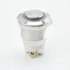 Interruptor de Botão Metálico 19mm Cabeça Alta Anel com Luz Auto-Retorno Pequeno Redondo Botão de Partida Pulsante