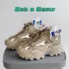 Zapatos de papá para hombre, populares zapatos de invierno INS de moda, zapatos de talla grande para hombre, zapatillas luminosas de suela gruesa de otoño para hombre, transpirables