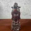 Ornatos de Escultura em Madeira de Ébano, Escultura em Madeira Maciça do Deus da Riqueza e Estrela, Artesanato em Madeira