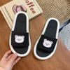 Chinelo Fofo de Desenho Animado Feminino Verão Estilo Coreano ins Coração de Menina Casa Solado Macio Uso Externo Chinelos Casuais 889swtxt