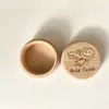 Caja para Dientes de Bebé, Caja de Madera Maciza para Dientes de Leche Infantil, Caja de Almacenamiento de Dientes, Caja de Almacenamiento de Dientes, Cordón Umbilical y Cabello Fetal, Caja de Madera Conmemorativa