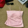 Ropa interior de verano plisada Pure Wish con almohadilla en el pecho, top sin mangas Sweet Spice Girl para exteriores, adelgazante, espalda bonita, camisola para mujer