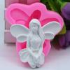 Alas Niña Molde de Caramelo Flip de Silicona Líquida Alas de Ángel Niña Molde para Pastel de Chocolate DIY para Hornear