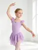 Ropa de Baile para Niñas Transfronteriza Verano Manga Corta Conjunto de Práctica Ropa de Baile Ropa de Gimnasia para Niños Pequeños Vestido de Ballet Chino