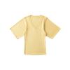 Camiseta Vintage de Manga Corta con Cuello en V para Mujer, Diseño de Verano con Estilo Único, Ceñida a la Cintura, Top Sexy y de Puro Deseo