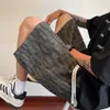 Shorts Casuais Esportivos de Moda Verão 2025 para Homens Calças de Cinco Pontos Estilo Japonês para Homens e Adolescentes Calças Retas Xadrez Tendência