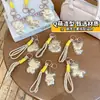 Llavero Colgante de Dibujos Animados Imitación Oro 999 Estilo Perlas de Agua Souvenir Decoración para Bolso de Teléfono Móvil Pequeño Regalo Venta al por Mayor